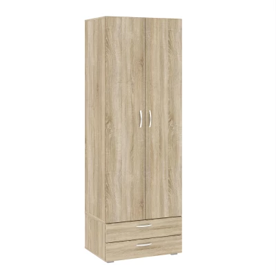 Kétajtós szekrény 74 cm fiókokkal RICHLAND - sonoma tölgyfa