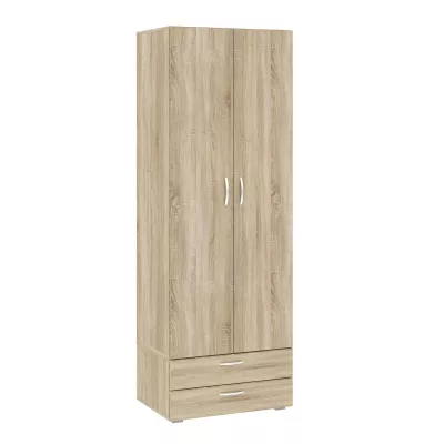 Kétajtós szekrény 74 cm fiókokkal RICHLAND - sonoma tölgyfa