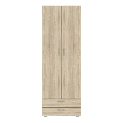 Kétajtós szekrény 74 cm fiókokkal RICHLAND - sonoma tölgyfa