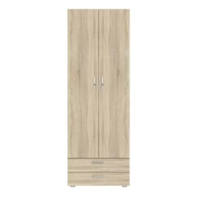 Kétajtós szekrény 74 cm fiókokkal RICHLAND - sonoma tölgyfa