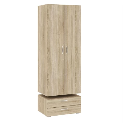 Kétajtós szekrény 74 cm fiókokkal RICHLAND - sonoma tölgyfa