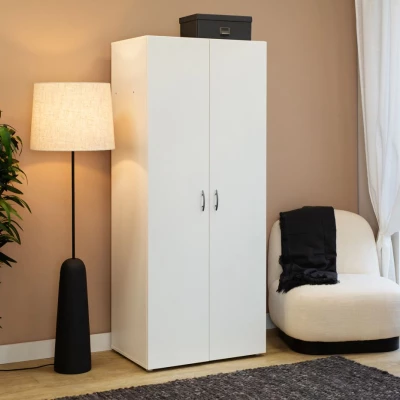 Kétajtós szekrény 74 cm RICHLAND - fehér