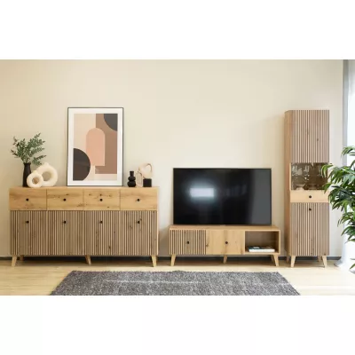 HEWITT TV állvány - artisan tölgyfa