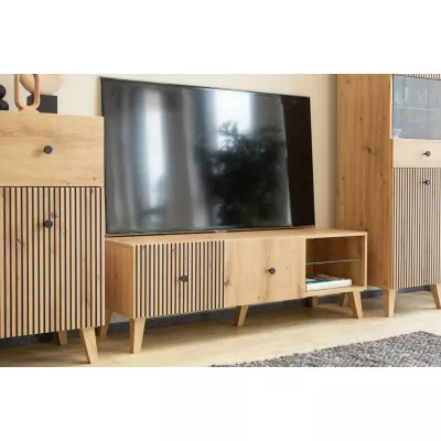 HEWITT TV állvány - artisan tölgyfa