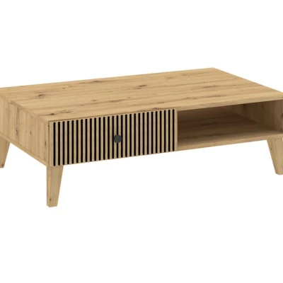 HEWITT dohányzóasztal fiókkal - artisan tölgyfa