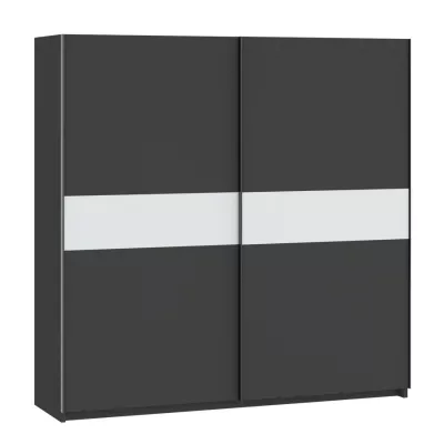 Gardrób 200 cm RANDLER - antracit / fehér