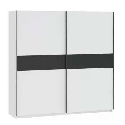 Gardrób 200 cm RANDLER - fehér / antracit