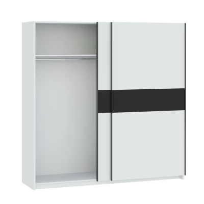 Gardrób 200 cm RANDLER - fehér / antracit