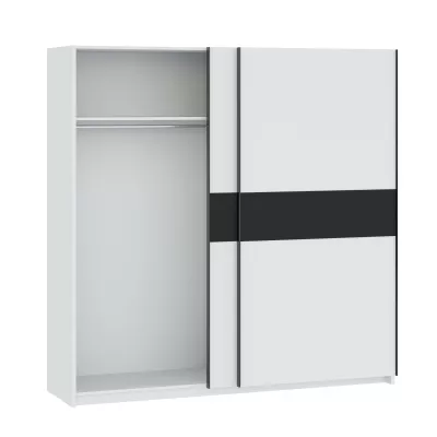 Gardrób 200 cm RANDLER - fehér / antracit