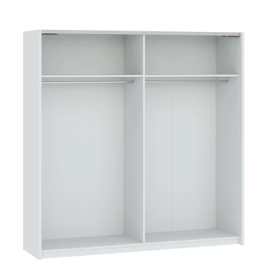 Gardrób 200 cm RANDLER - fehér / antracit