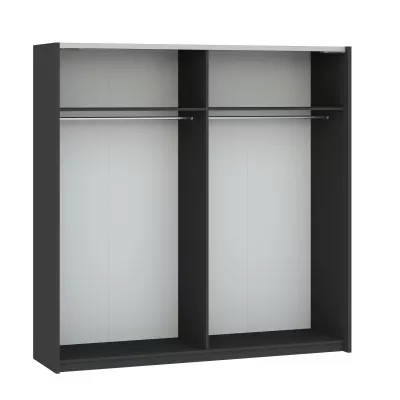 Gardróbszekrény 200 cm RANDLER - antracit / hikori dió