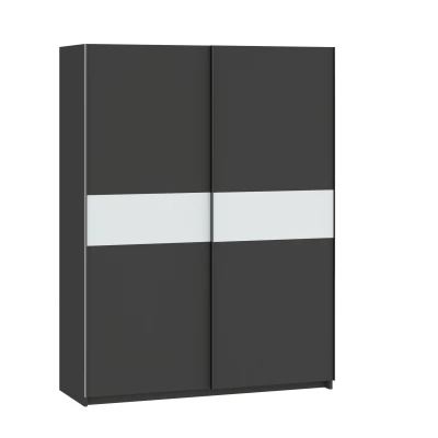 Gardrób 151 cm RANDLER - antracit / fehér