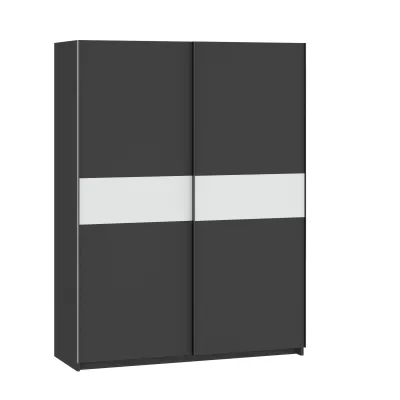 Gardrób 151 cm RANDLER - antracit / fehér