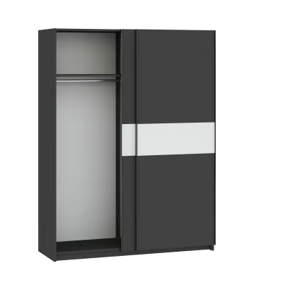 Gardrób 151 cm RANDLER - antracit / fehér