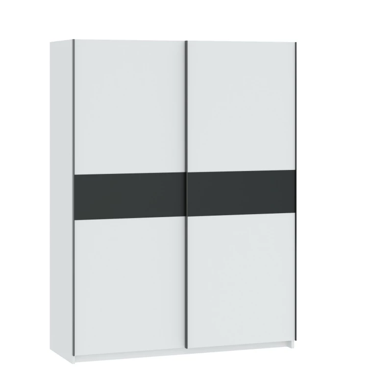 Gardrób 151 cm RANDLER - fehér / antracit