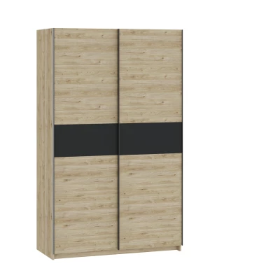 Előszobai szekrény 122 cm RANDLER - hikori dió / antracit