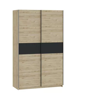 Előszobai szekrény 122 cm RANDLER - hikori dió / antracit