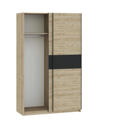 Előszobai szekrény 122 cm RANDLER - hikori dió / antracit