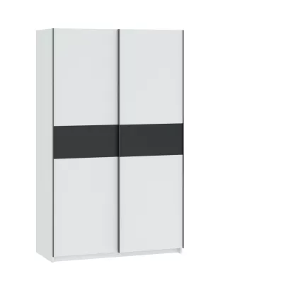 Előszobai szekrény 122 cm RANDLER - fehér / antracit