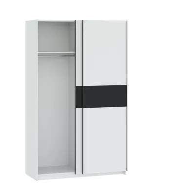 Előszobai szekrény 122 cm RANDLER - fehér / antracit