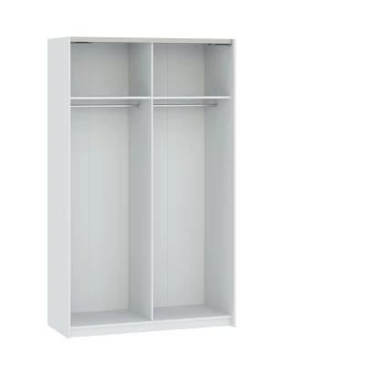 Előszobai szekrény 122 cm RANDLER - fehér / hikori dió