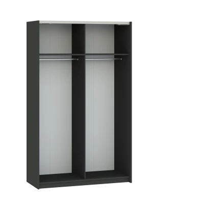Előszobai szekrény 122 cm RANDLER - antracit / fehér