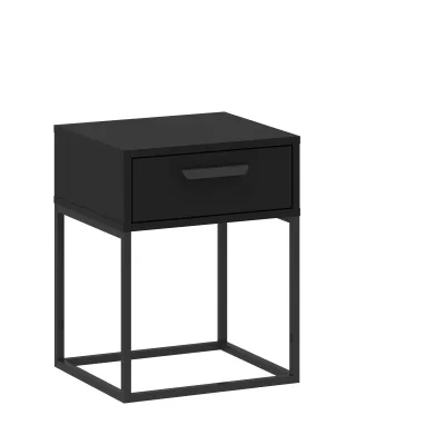 Éjjeliszekrény fiókkal MARETA 4 - fekete