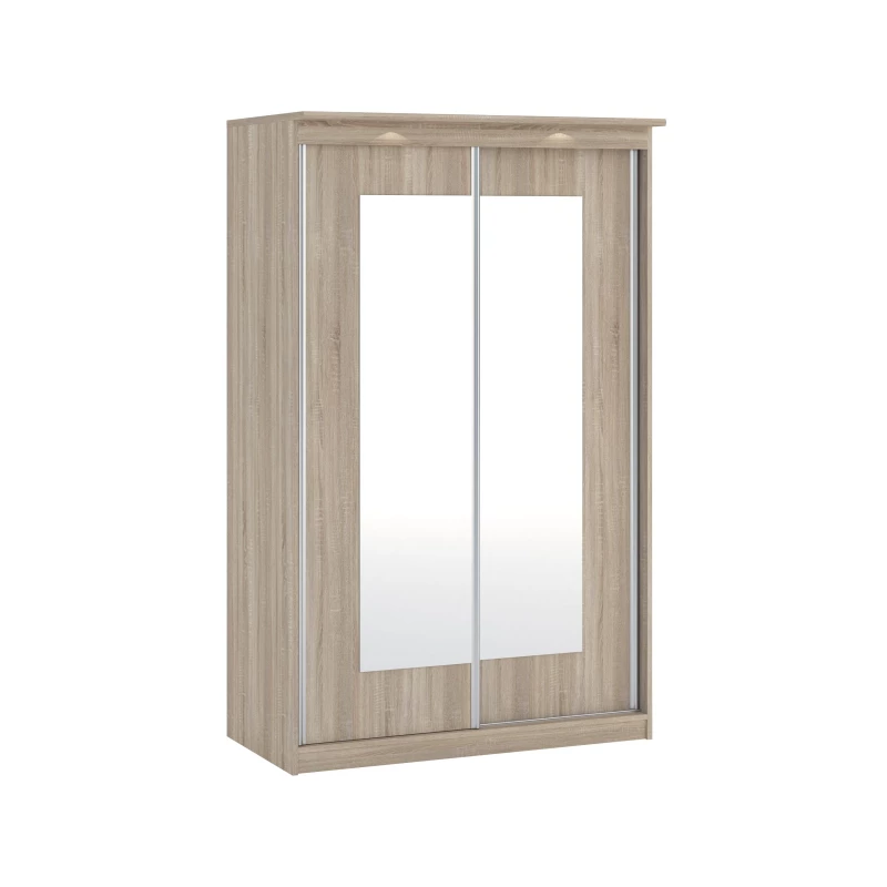 Szekrény tükörrel 120 cm ODESSA - sonoma tölgy