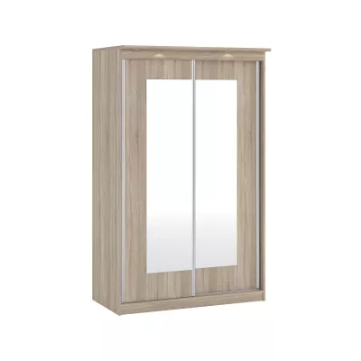 Szekrény tükörrel 120 cm ODESSA - sonoma tölgy