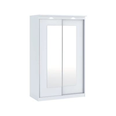 Szekrény tükörrel 120 cm ODESSA - fehér