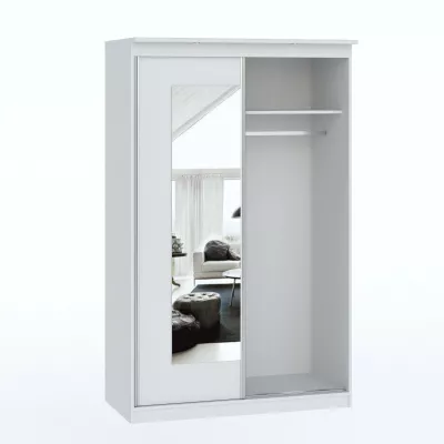 Szekrény tükörrel 120 cm ODESSA - fehér