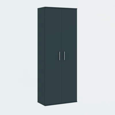 Keskeny gardróbszekrény polcokkal 69 cm SAVOY - antracit
