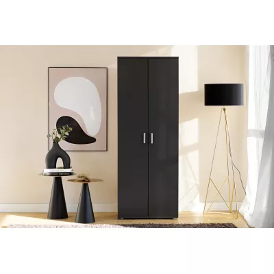 Keskeny gardróbszekrény polcokkal 69 cm SAVOY - antracit
