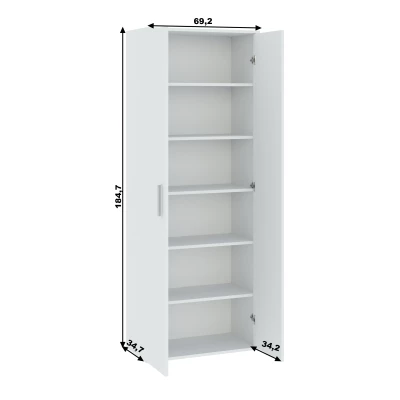 Keskeny gardróbpolc 69 cm SAVOY - fehér
