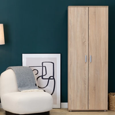 Keskeny gardróbszekrény polcokkal 69 cm SAVOY - sonoma tölgy