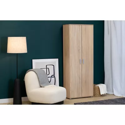 Keskeny gardróbszekrény polcokkal 69 cm SAVOY - sonoma tölgy