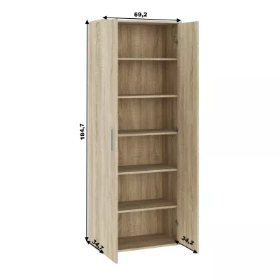 Keskeny gardróbszekrény polcokkal 69 cm SAVOY - sonoma tölgy