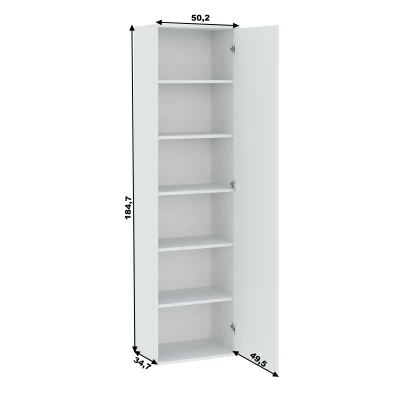 Keskeny gardróbpolc 50 cm SAVOY - fehér