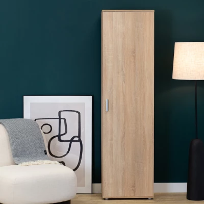 Keskeny gardróbszekrény polcokkal 50 cm SAVOY - sonoma tölgy