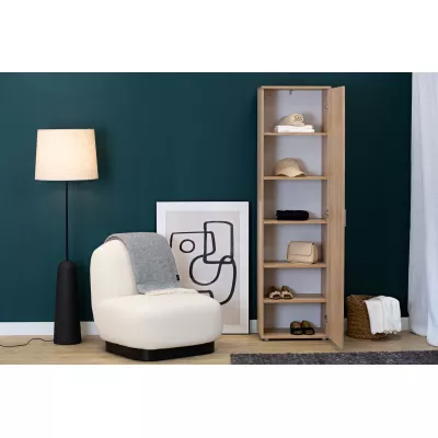 Keskeny gardróbszekrény polcokkal 50 cm SAVOY - sonoma tölgy