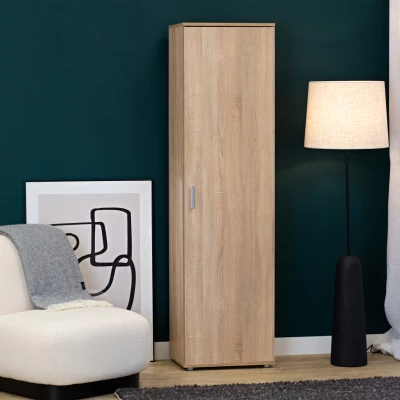 Keskeny gardróbszekrény polcokkal 50 cm SAVOY - sonoma tölgy