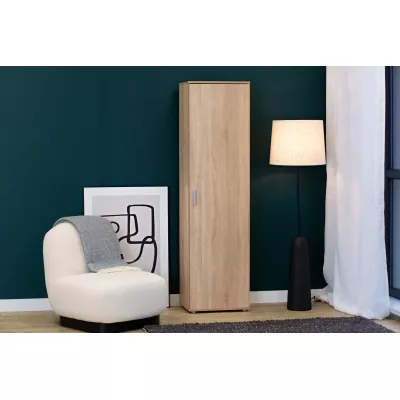 Keskeny gardróbszekrény polcokkal 50 cm SAVOY - sonoma tölgy