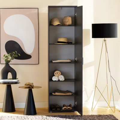 Keskeny gardróbszekrény polc 50 cm SAVOY - antracit