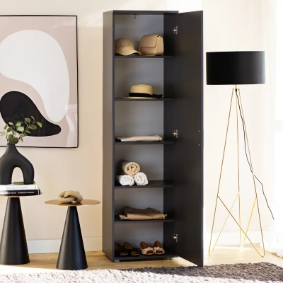 Keskeny gardróbszekrény polc 50 cm SAVOY - antracit