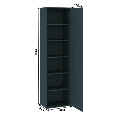 Keskeny gardróbszekrény polc 50 cm SAVOY - antracit