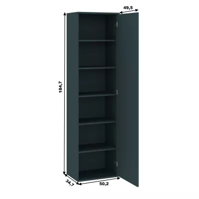 Keskeny gardróbszekrény polc 50 cm SAVOY - antracit