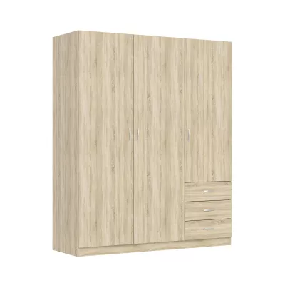 Fiókos gardróbszekrény 146 cm ROSHARON - sonoma tölgy
