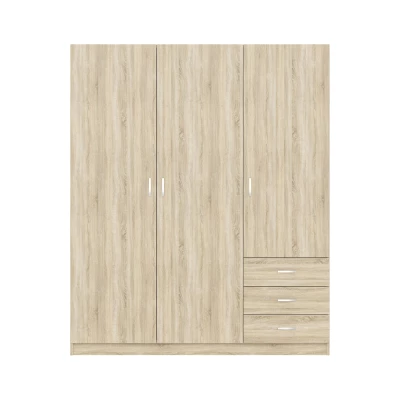 Fiókos gardróbszekrény 146 cm ROSHARON - sonoma tölgy