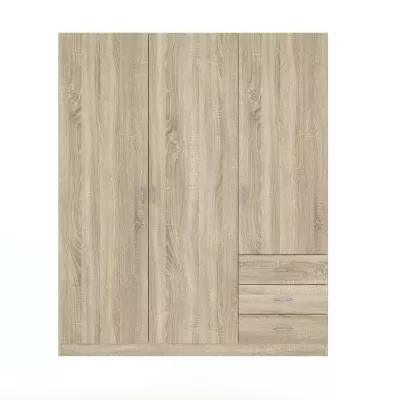 Fiókos gardróbszekrény 146 cm ROSHARON - sonoma tölgy