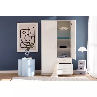 Keskeny előszobai szekrény 97 cm ROSHARON - fehér